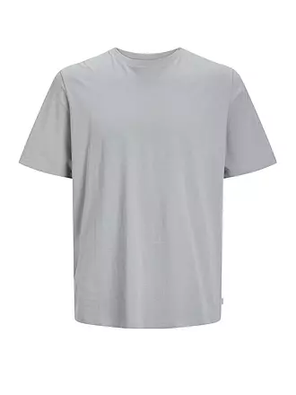 JACK & JONES | T-Shirt Slim Fit "JJEORGANIC" | hellgrau